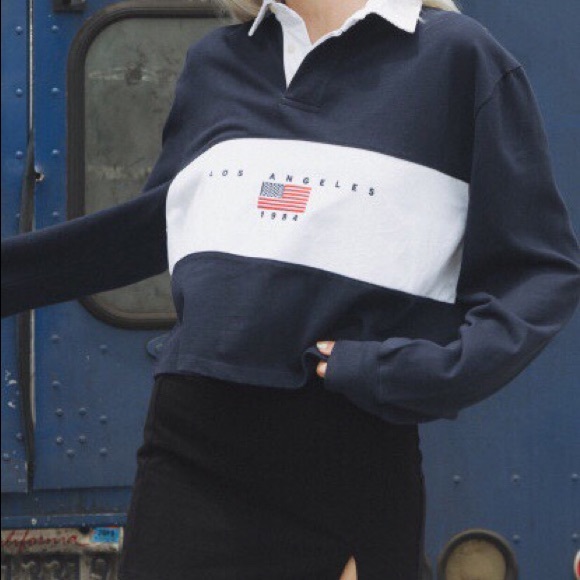 Nwt Brandy Melville Long Sleeved Polo 